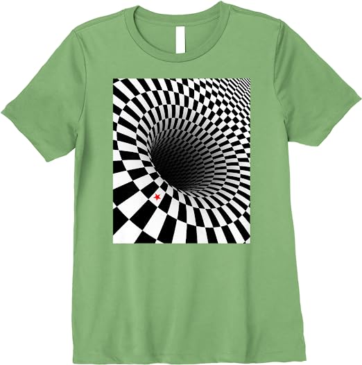 Sage Green Illusion Pattern Shirt